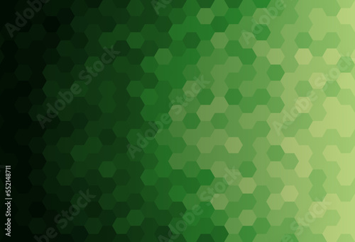 Abstract pattern mosaic background. Square shape with a light dark green gradient. Texture design for vector illustration.