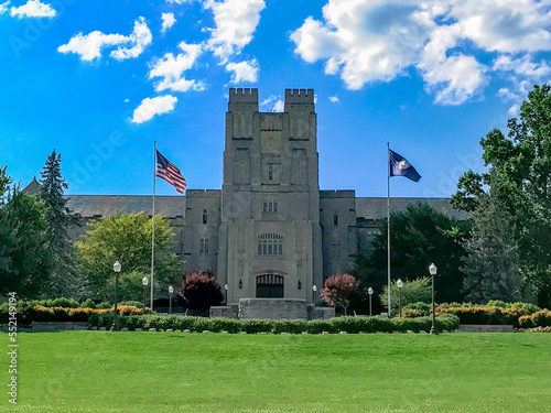 Burruss Hall at Virginia Tech photo