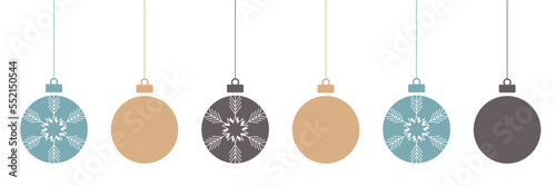 Merry Christmas greeting , Christmas balls, vector illustration