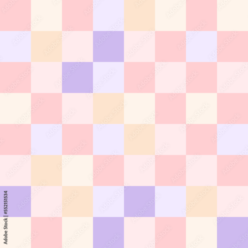 Colorful pastel checkerboard pattern background. Colorful pastel checkerboard pattern background.