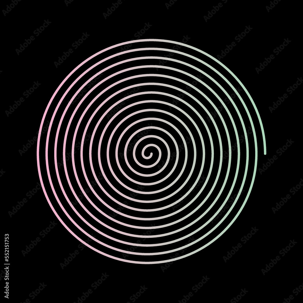 Pastel gradient decorative spiral. Vector illustration. Pastel gradient decorative spiral. Vector illustration.