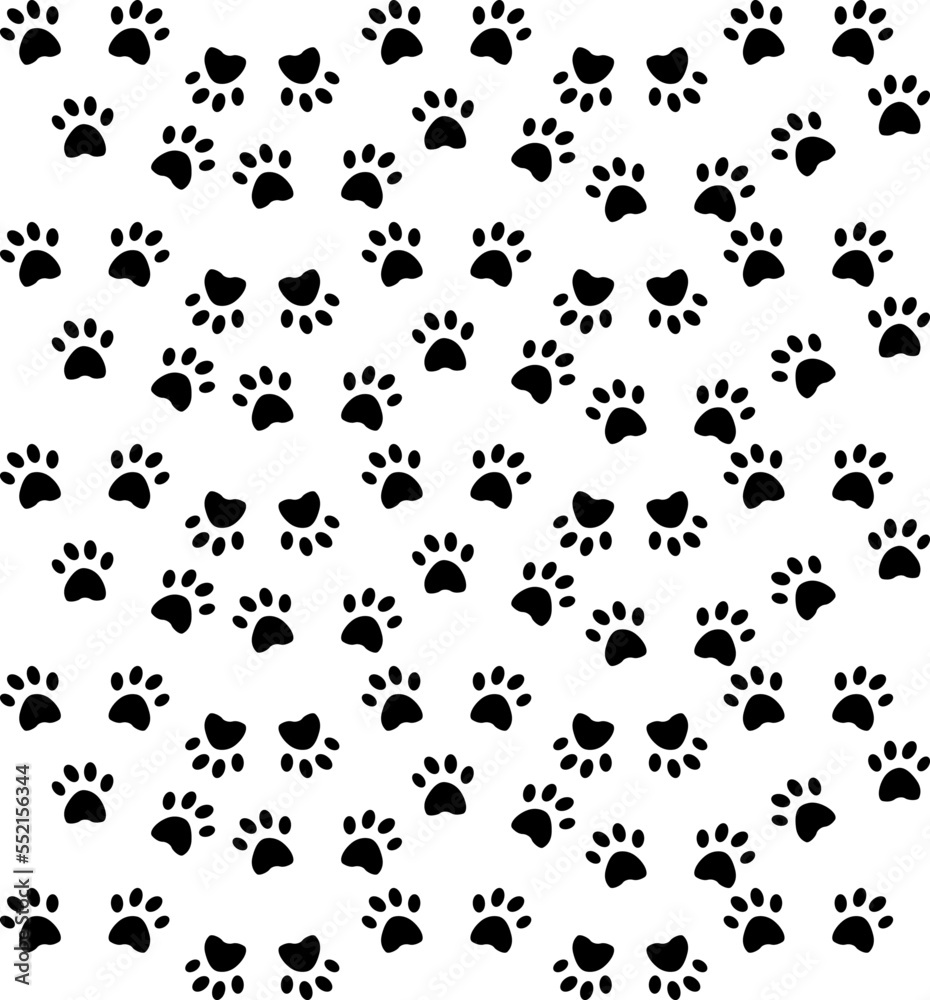 Dog Paw Pattern Cutfile, cricut ,silhouette, SVG, EPS, JPEG, PNG, Vector, Digital File