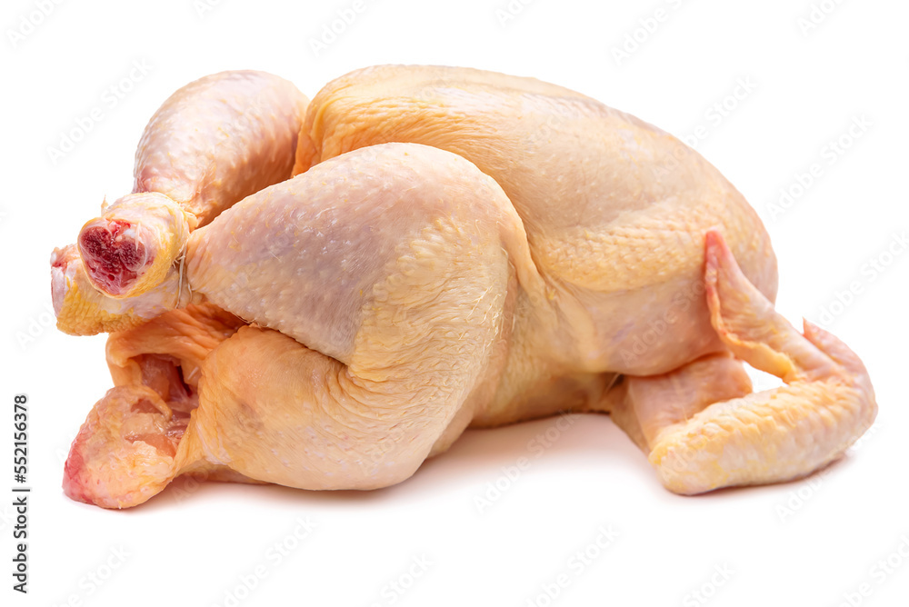 Whole raw chicken without head