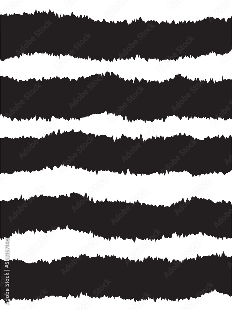 Set of ripped banners, black backgrounds, grunge texture or distorted borders.