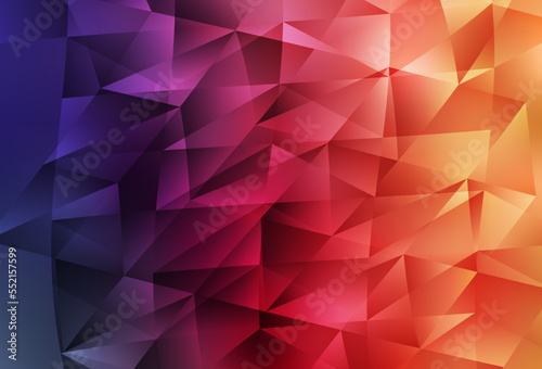 Light Pink, Yellow vector pattern with polygonal style.