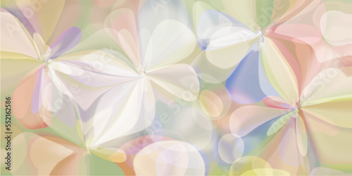 Floral pattern Abstract background Horizontal vector illustration