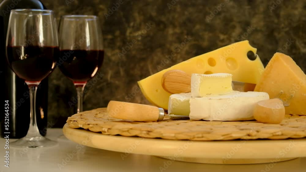 Different cheese on the table. Selective focus. Different cheese on the table. Selective focus.