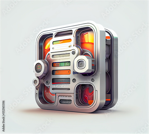 Mechanic gear app icon, set...