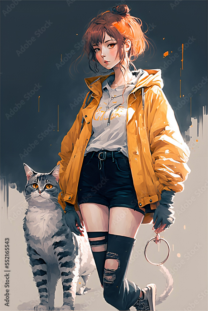 Anime cat girl HD wallpapers  Pxfuel