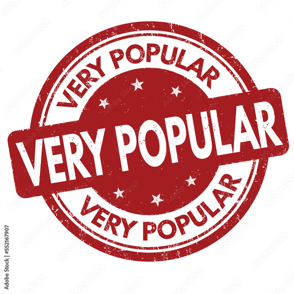 Very popular grunge rubber stamp Very popular grunge rubber stamp