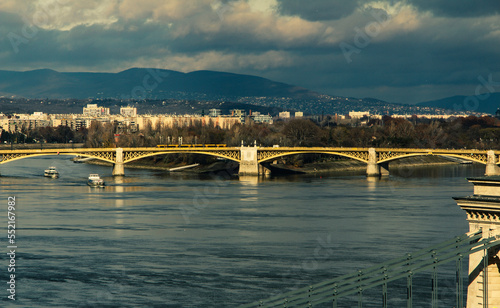 Budapest's skyline and bridges