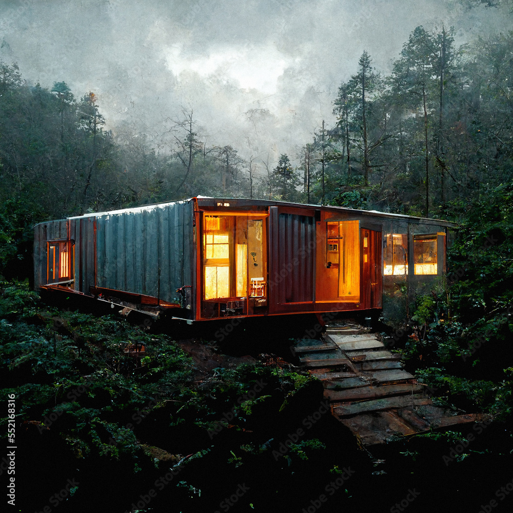 Shipping Container Home Design - Generative AI Shipping Container Home Design - Generative AI