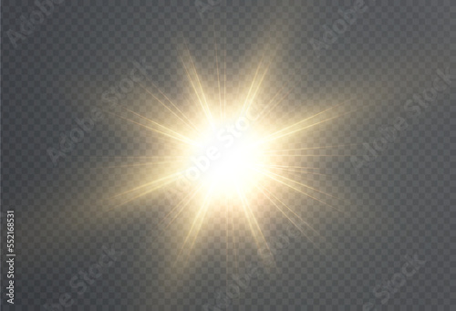 Light star gold png. Light sun gold png. Light flash gold png. vector illustrator. summer season beach
