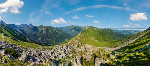 Tatra Mountain (Poland) view from Kasprowy Wierch range.