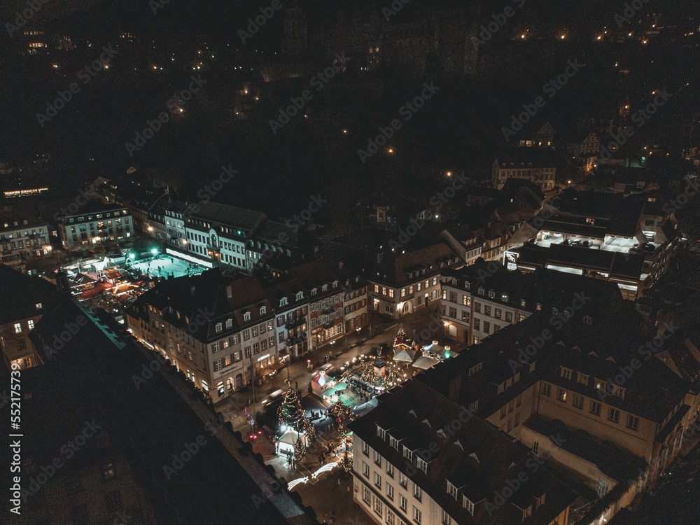 Fototapeta premium weihnachtsmarkt heidelberg