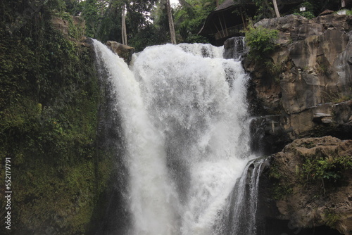 Close up of Tegenungan waterfall  Bali  Indonesia. 