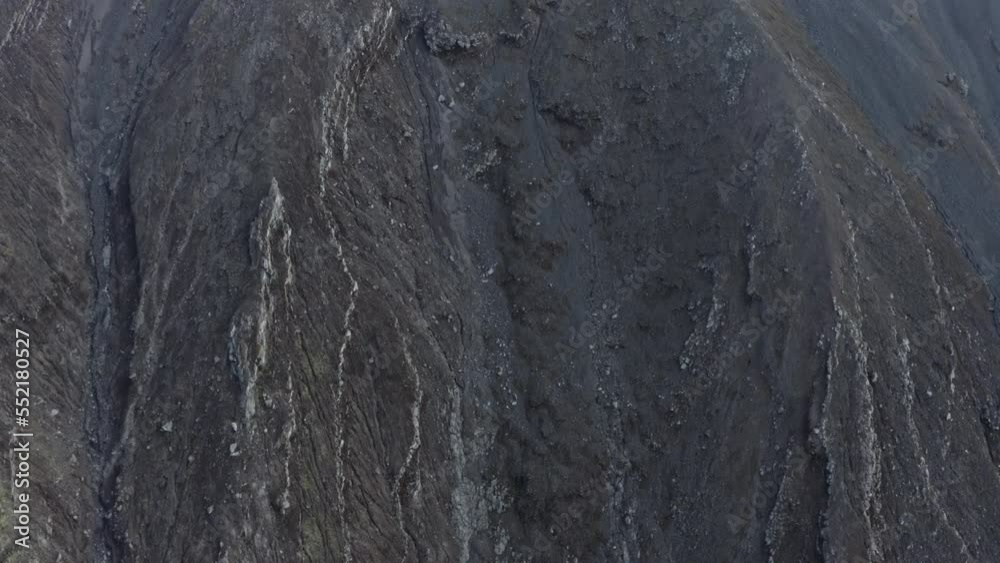Top view of a vulcanic landscape: rough and steep mountain landscape in the Andes of Ecuador, South America Top view of a vulcanic landscape: rough and steep mountain landscape in the Andes of Ecuador, South America