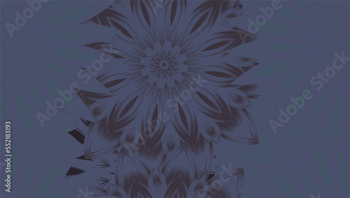 Flowers. Seamless floral background. Dark. Tracery handmade nature ethnic fabric backdrop pattern. Textile design texture. Decorative color art. Vector