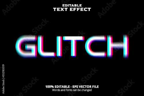 Editable Glitch Text Effect