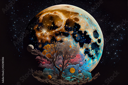 Colorful Full Moon © alyssa