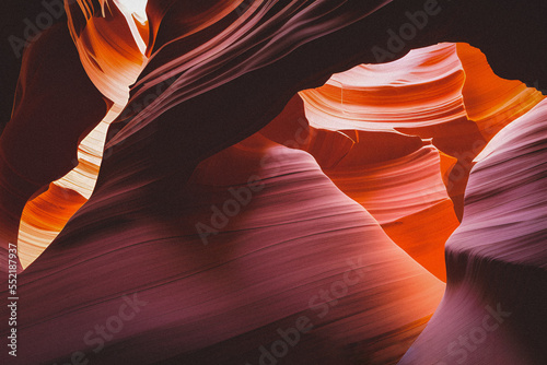 Canvastavla antelope canyon style background design created using Generative AI