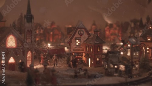 Christmas town model