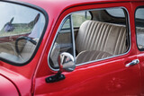 Interior of the old fiat 500