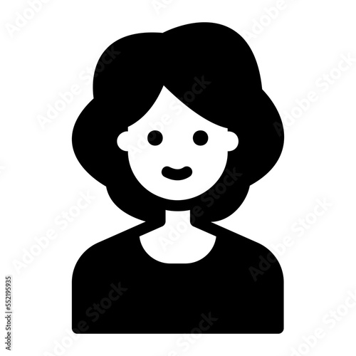 mother glyph icon