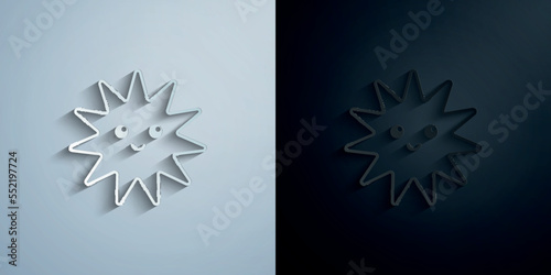 Platelet paper icon with shadow vector illustration