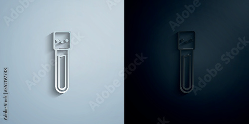 Blood simple paper icon with shadow vector illustration