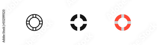Lifebuoy icon. Lifesaver sign. Lifebelt symbol. Help people icons. Vector  sign.