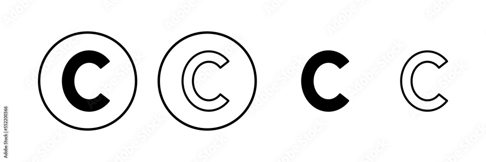 Copyright icon vector illustration. copyright sign and symbol Copyright icon vector illustration. copyright sign and symbol