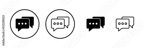 Chat icon vector illustration. speech bubble sign and symbol. comment icon. message