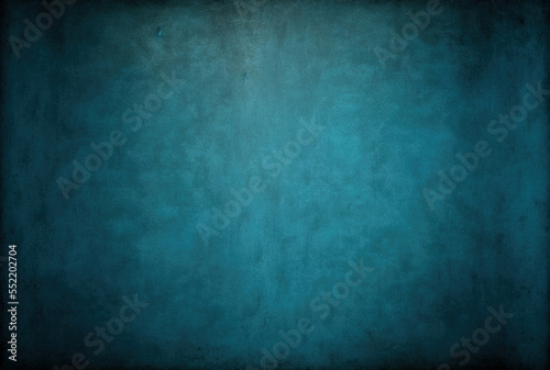 With room for text or an image, a blue designed grungy concrete texture vintage background. Generative AI