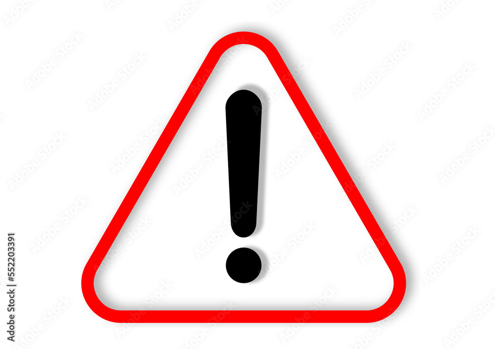 Red triangle caution warning sing icon PNG file. Problem for notification error 404 and maintenance service alarm. Red triangle caution warning sing icon PNG file. Problem for notification error 404 and maintenance service alarm.