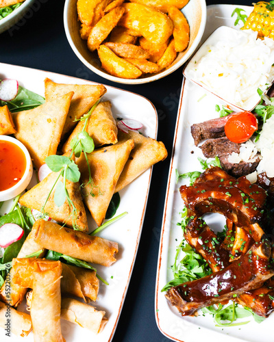 tasty pastizzi and sausage rolls