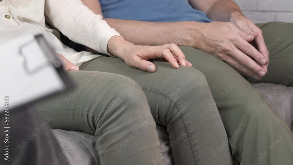 Explain problems at psychologist. A woman show a fuck gesture during therapist session. Explain problems at psychologist. A woman show a fuck gesture during therapist session.