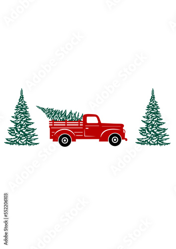 Christmas Tree, Truck, Farm Fresh