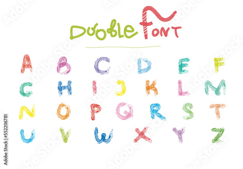 simple Alphabet Vector Set