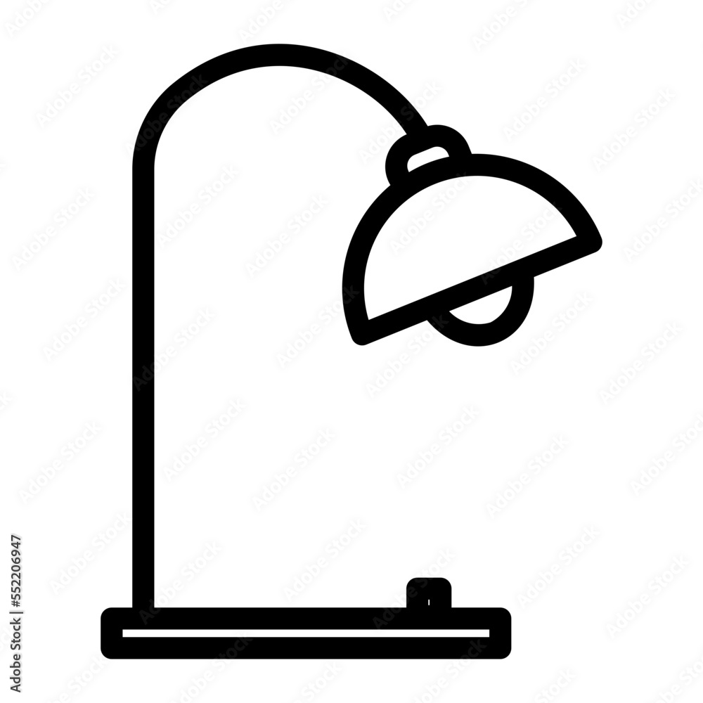 Fototapeta premium desk lamp icon