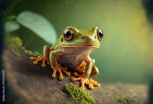 Generative AI. Tree Frog No.06