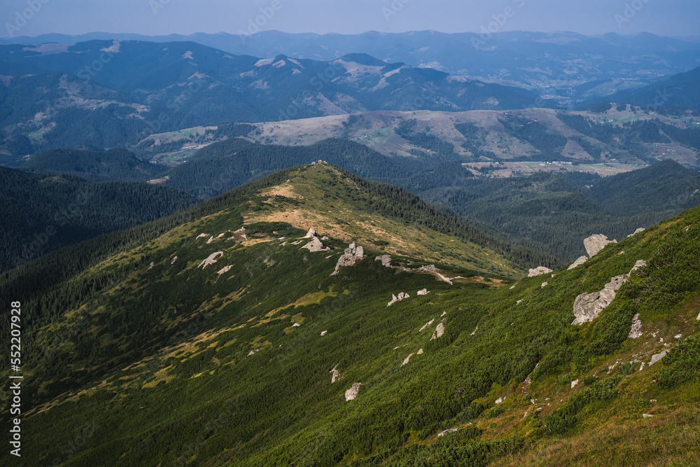 Obraz premium beautiful landscape mountains Carpathians in the Ukraine