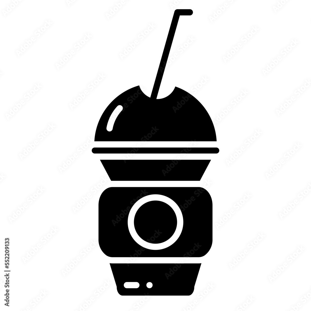 Fototapeta premium ice cup icon
