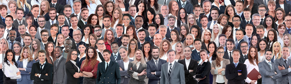 Business people group collage background Business people group collage background