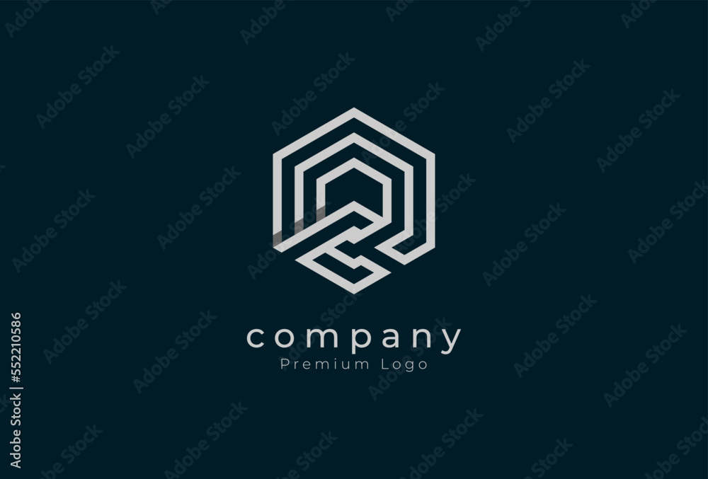 Initial Q Or AQ Hexagon Logo, abstract letter Q or AQ with hexagonal shape combination, vector illustration Initial Q Or AQ Hexagon Logo, abstract letter Q or AQ with hexagonal shape combination, vector illustration