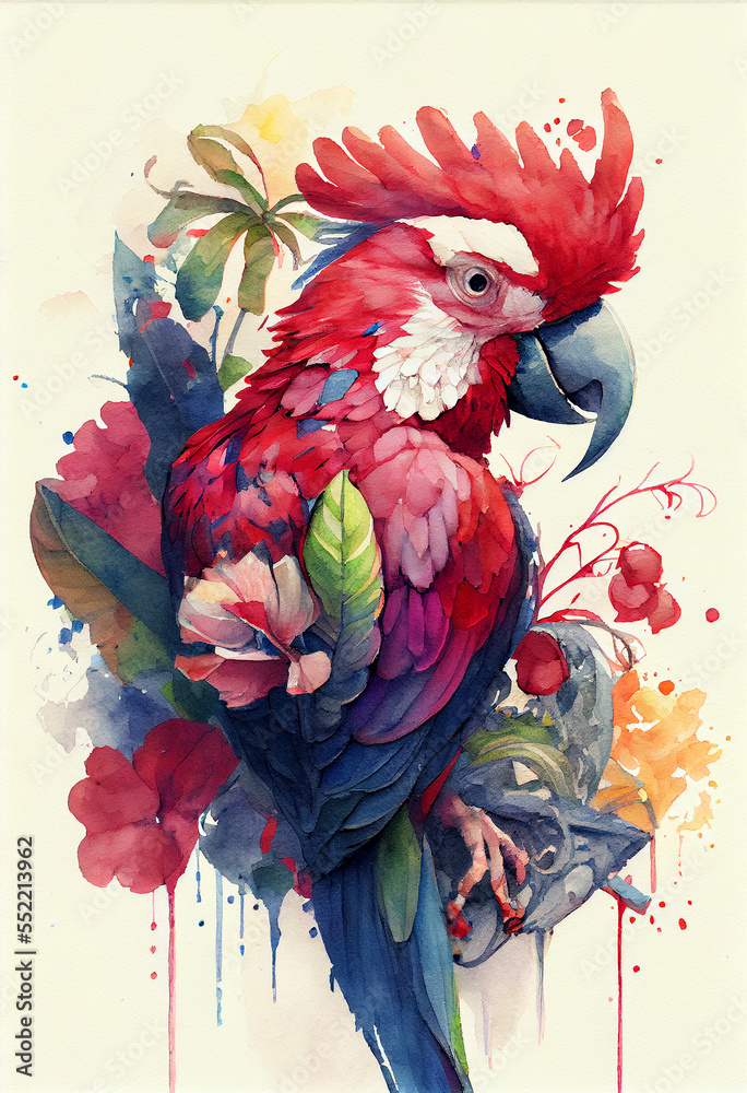 Naklejka premium Unusual Parrots 