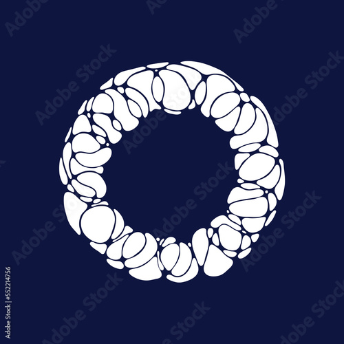 Abstract circle frame. Vector illustration. EPS 10