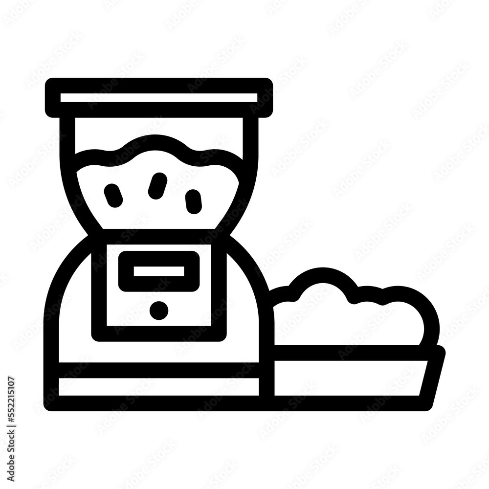 pet feeder line icon illustration vector graphic pet feeder line icon illustration vector graphic