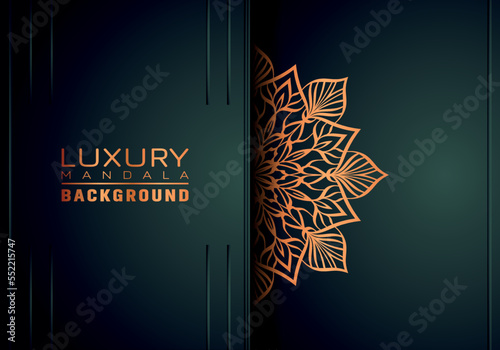 Luxury ornamental mandala background, arabesque style