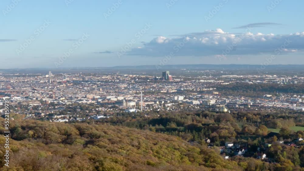 Time lapse pan over Vienna, Austria in autumn Time lapse pan over Vienna, Austria in autumn